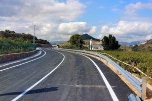 La Diputació millora la seguretat d'un tram de la CV-683 entre la Font d'en Carròs i Oliva