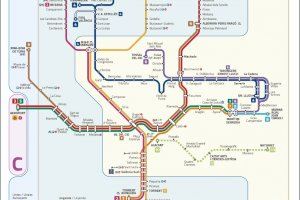 Metrovalencia inicia el lunes el nuevo mapa que hará que el 90% de los viajes sean dentro de una misma zona