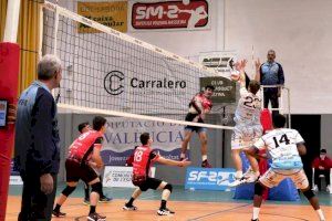 Familycash Xàtiva voleibol masculino consigue los tres puntos al ganar en la cancha del Roquetes de Tarragona