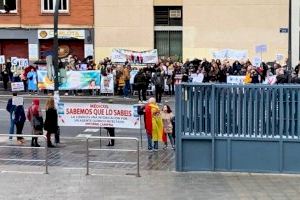 Indignant: Un grup de negacionistes insulten els sanitaris de l'hospital Dr Peset de València