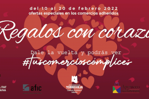 "Regalos con corazón", la campaña de San Valentín que inundará los comercios de Torrevieja