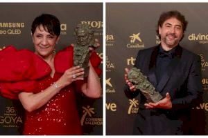Blanca Portillo y Javier Bardem ganan el Goya a mejor Actriz y Actor, respectivamente