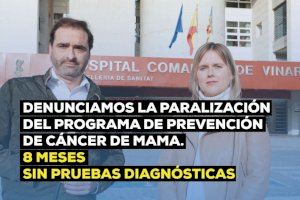 PP: "L’Hospital de Vinaròs fa 8 mesos que no cita les dones per a les proves de detecció de càncer de mama"
