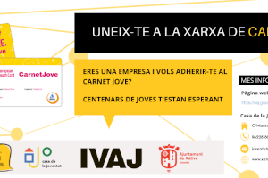Adhesió comerços de Xàtiva a la Xarxa del Carnet Jove