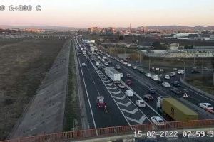 Estas son las vías afectadas por retenciones de tráfico en Valencia