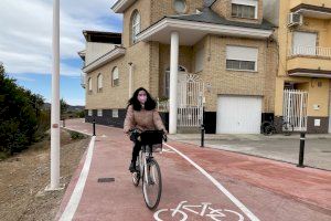 La Pobla de Vallbona culmina les obres del carril bici del Barri Sant Josep