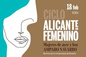 La rectora de la Universidad de Alicante, Amparo Navarro ofrecerá una charla en el Instituto Gil-Albert