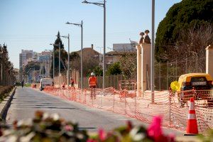 Les obres de l'avinguda Lledó tallen de manera puntual el trànsit en el tram més pròxim a la basílica