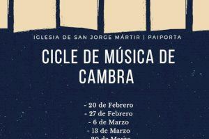 La parroquia de San Jorge Mártir de Paiporta inicia este domingo su “Cicle de Música de Cambra”