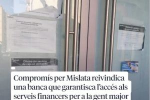 Compromís per Mislata reivindica una banca que garantice el acceso a los servicios financieros para la gente mayor