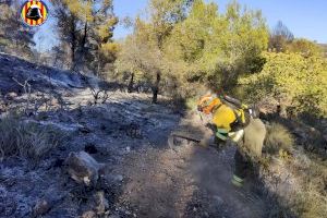 Controlat l'incendi d'Olocau a les portes de la Serra Calderona