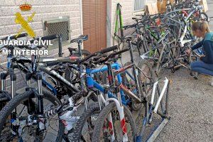 Localitzen 100 bicicletes robades a Tavernes de la Valldigna