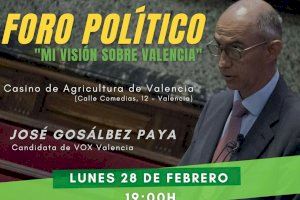 El Casino de Agricultura invita a José Gosálvez para participar en el ciclo que descubre cuál será la Valencia del futuro
