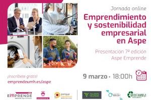 Emprendimiento y sostenibilidad empresarial en la jornada de presentación de la 7ª edición del programa Aspe Emprende