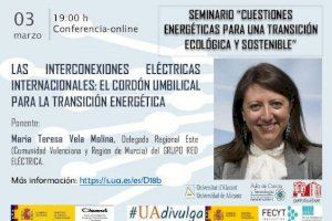 Las interconexiones eléctricas internacionales para la transición energética, a debate en el Aula de la Ciencia y la Tecnología de la UA