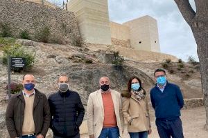 La Diputación de Alicante respalda nuevas actuaciones para culminar la rehabilitación del Castillo de Polop