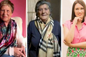 Bibiana Collado, Chelo Felip i Milagros Hernández reben el premi 'Dia de la Dona' de Borriana