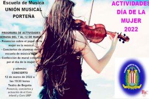 La Unión Musical Porteña ofrece un concierto con motivo del Día Internacional de la Mujer