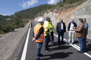 La Diputació de Castelló ha invertit 1,2 milions d'euros en les les obres d'ampliació i millora de la CV-203 entre Ayódar i Torralba del Pinar
