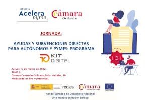 Cámara Orihuela organiza una jornada para informar a las empresas de las ayudas del programa Kit Digital