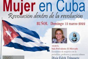 Buñol organiza este domingo diversos actos informativos y culturales para dar a conocer la situación de la mujer en Cuba