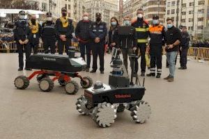 València prueba en la mascletà un robot que mide la temperatura y detecta gases tóxicos