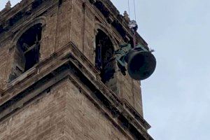 Comienza la restauración de los bronces de los Santos Juanes, entre ellos, “El Borrego”, la mayor campana de uso litúrgico de Valencia