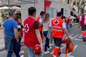 Cruz Roja despliega un dispositivo sanitario por las Fallas 2022 en siete localidades de la provincia