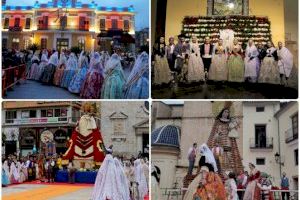 El clima no impidió que los municipios de Valencia celebrasen la ofrenda a la Mare de Dèu