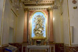 Imatge de San José en la capella de la Basílica de la Verge dels Desemparats