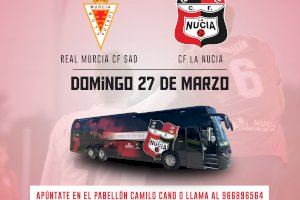 El C.F. La Nucía organiza un bús gratuito para el partido ante el Murcia