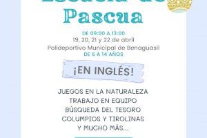 Benaguasil oferta una escuela de pascua en inglés para niños de 6 a 14 años