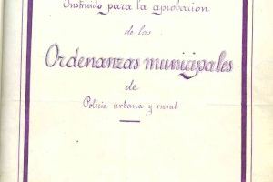 El Archivo Municipal conserva las ordenanzas de la Policía Rural y Urbana de 1878 dedicado íntegramente a la Semana Santa