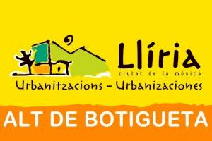 Llíria aprueba dotar de alcantarillado y pavimentación a la urbanización Alt de Botigueta