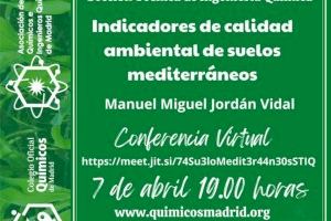 El profesor de la UMH Manuel Jordán imparte una conferencia sobre la calidad de los suelos mediterráneos