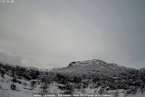La nieve vuelve a cubrir de blanco la Comunitat Valenciana este miércoles