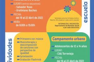 El Ayuntamiento de Torrevieja pone en marcha la Escuela de Primavera, destinada a niños de 3 a 12 años