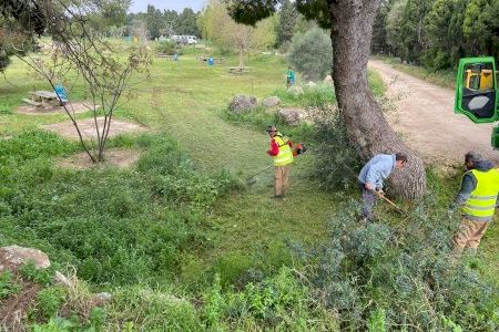 El Ayuntamiento de Sueca realiza trabajos extra de limpieza y acondicionamiento en los espacios naturales del municipio