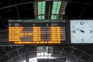 Renfe cancela 27.494 trenes en cinco años en la Comunitat Valenciana