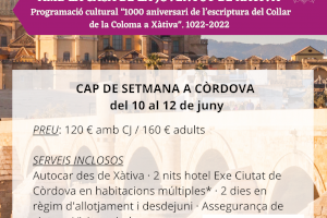 Xàtiva organitza un viatge a Còrdova per al mes de juny