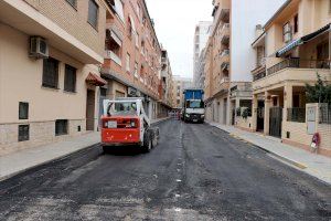 Sagunt inicia la segona fase de repavimentació dels carrers Castella i Lleó, Castella-la Manxa, Palància i Horts