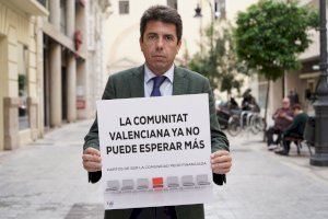 Mazón denuncia que "cada valencià rep anualment 215 euros menys de finançament autonòmic que la mitjana"