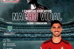 Nacho Vidal impartirá un campus deportivo y educativo del 27 de junio al 15 de julio en el polideportivo El Vincle de El Campello