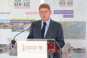 El presidente de la Generalitat Ximo Puig destaca que las obras permitirán mejorar la "prosperidad" de los agricultores y la "seguridad" de la comarca