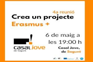 El Casal Jove de Sagunt acollirà demà la xarrada ‘Crea un projecte Erasmus+’