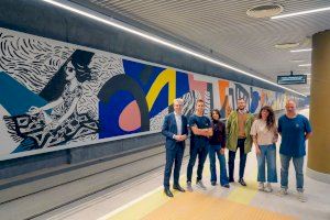 La estación de Russafa de la Línea 10 de Metrovalència contará con dos murales artísticos de más de 200 metros cuadrados en los andenes