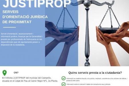 El Campello activa el servicio gratuito de orientación jurídica de proximidad (Justiprop)