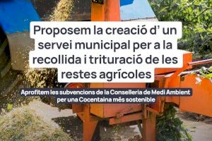 Compromís proposa la creació d’un servei municipal de trituració de restes agrícoles