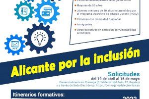 La Diputación y Convega ponen en marcha el programa de formación e inserción laboral ‘Alicante por la Inclusión’