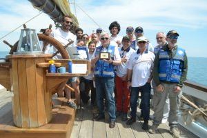 Los radioaficionados del Radio Club CQ Torrevieja zarparon del puerto de Torrevieja a bordo pailebote Pascual Flores